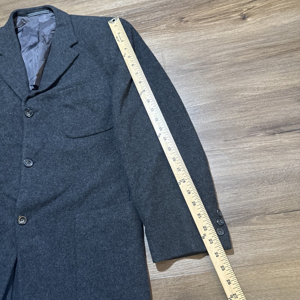 Ermenegildo Zegna Soft Black Gray Wool Cashmere Blazer Suit Coat EU 52R / US 42R - Picture 9 of 16